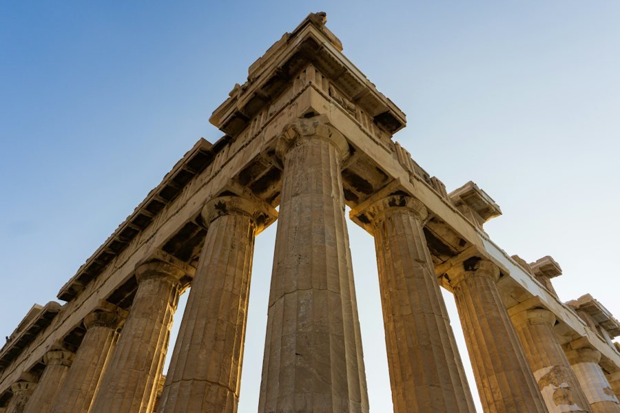 El Partenón en la Acrópolis de Atenas