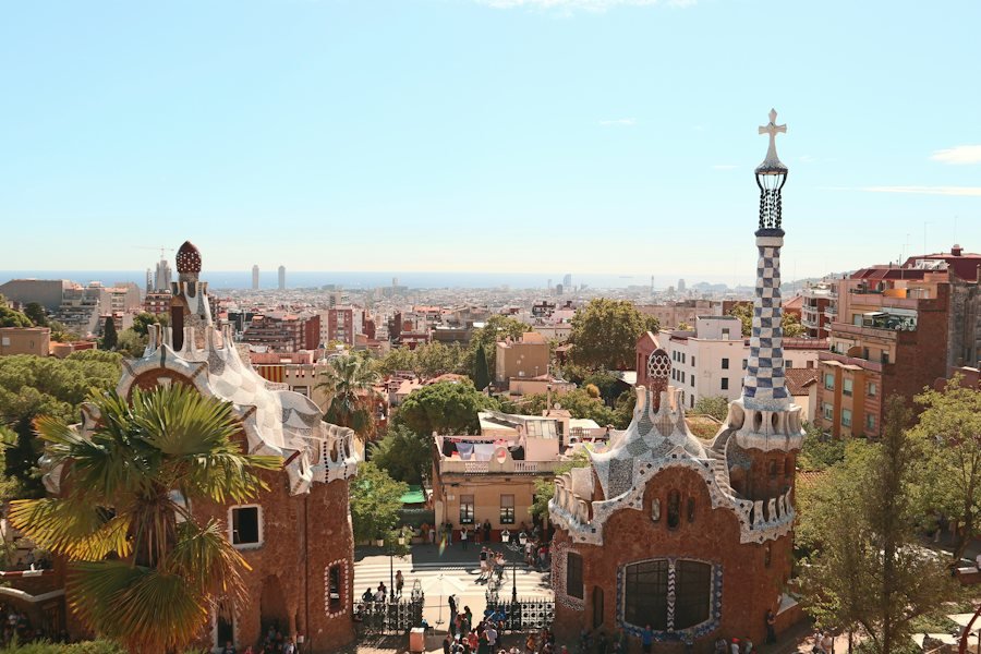 Park Güell y panorama de Barcelona